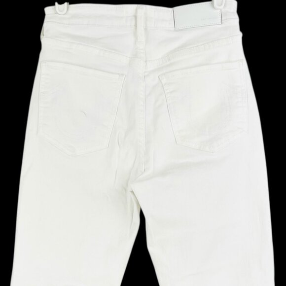 True Religion Women's Starr Distressed High Waist Stretch White Jeans Size 27W - Picture 4 of 11